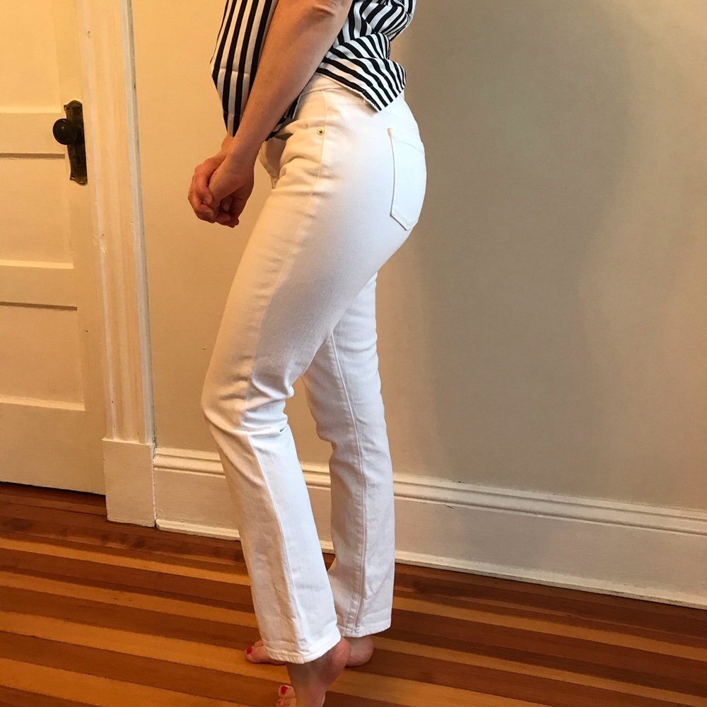 White Boyfriend denim jeans size 24 NWOT